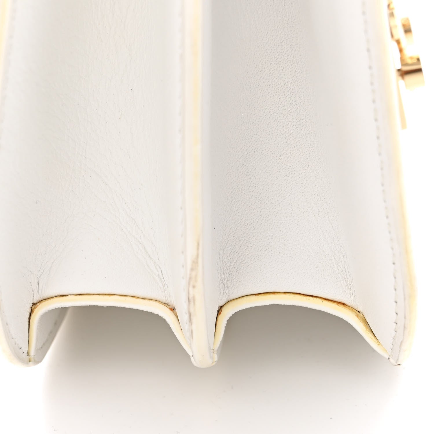 MCM Visetos Calfskin Small Patricia Crossbody Bag Cognac White Black 13 of 15