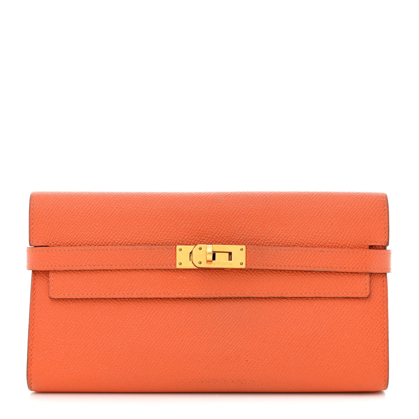 Epsom Kelly Longue Wallet Orange