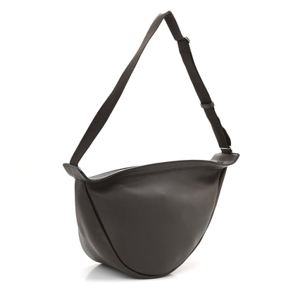 The Row Grained Calfskin Large Slouchy Banana Bag Brunette 3 of 9