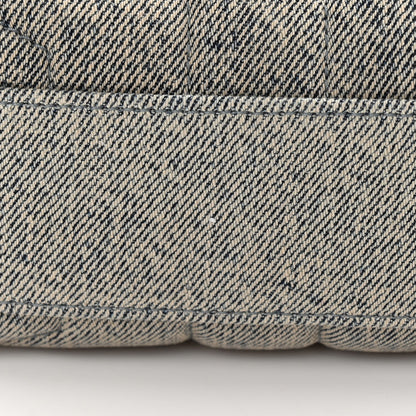 Saint Laurent Denim Y Quilted Monogram Toy Loulou Crossbody Bag Grey 11 of 11