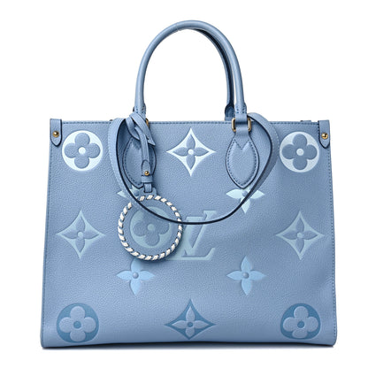 Louis Vuitton Empreinte Monogram Giant By The Pool Onthego MM Summer Blue 1 of 8