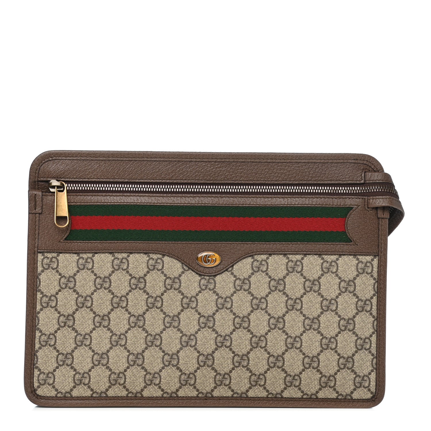 Gucci GG Supreme Monogram Web Small Ophidia Documents Holder Beige New Acero 1 of 7