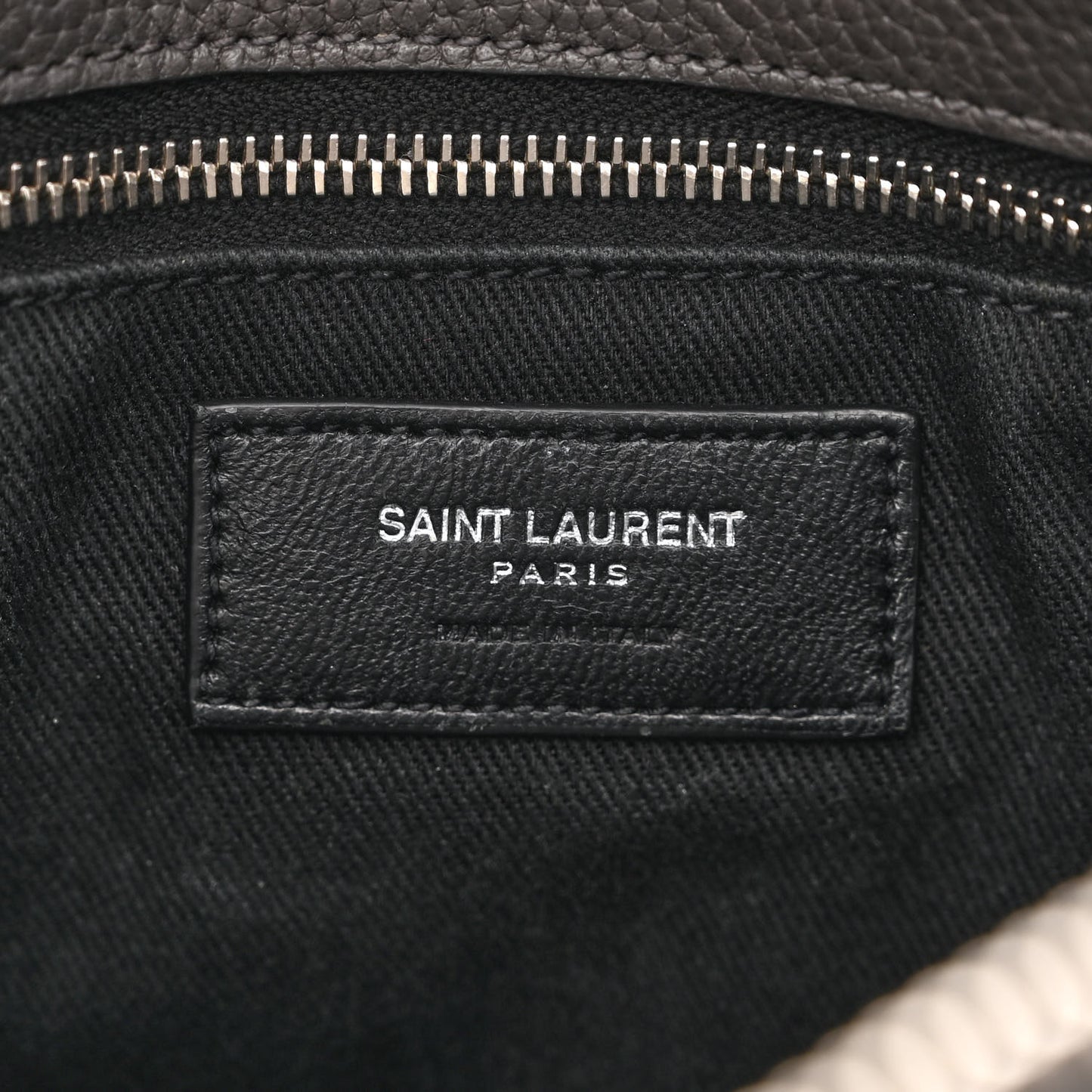 Grained Calfskin Baby Sac De Jour Souple Asphalt