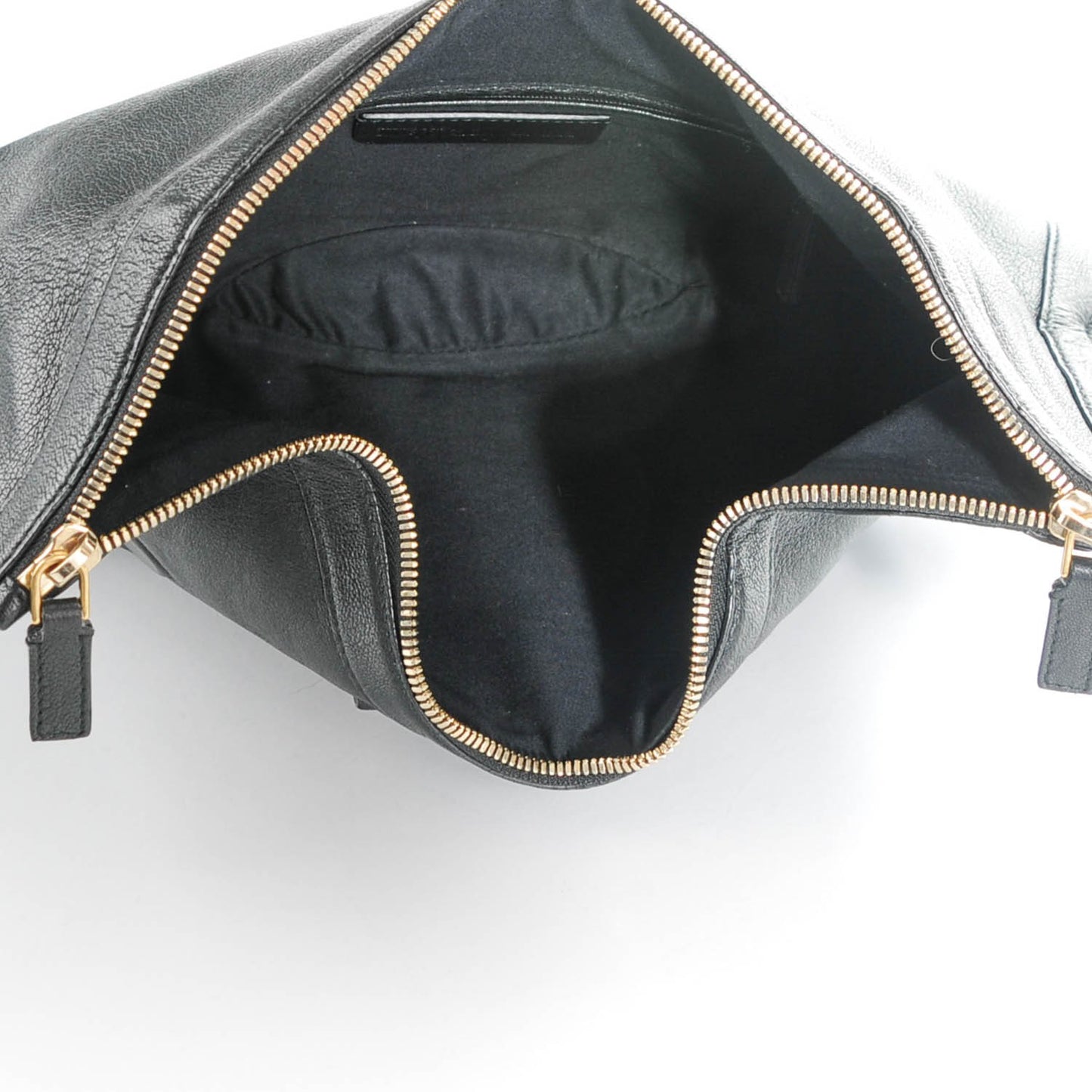 Leather De Manta Clutch Black