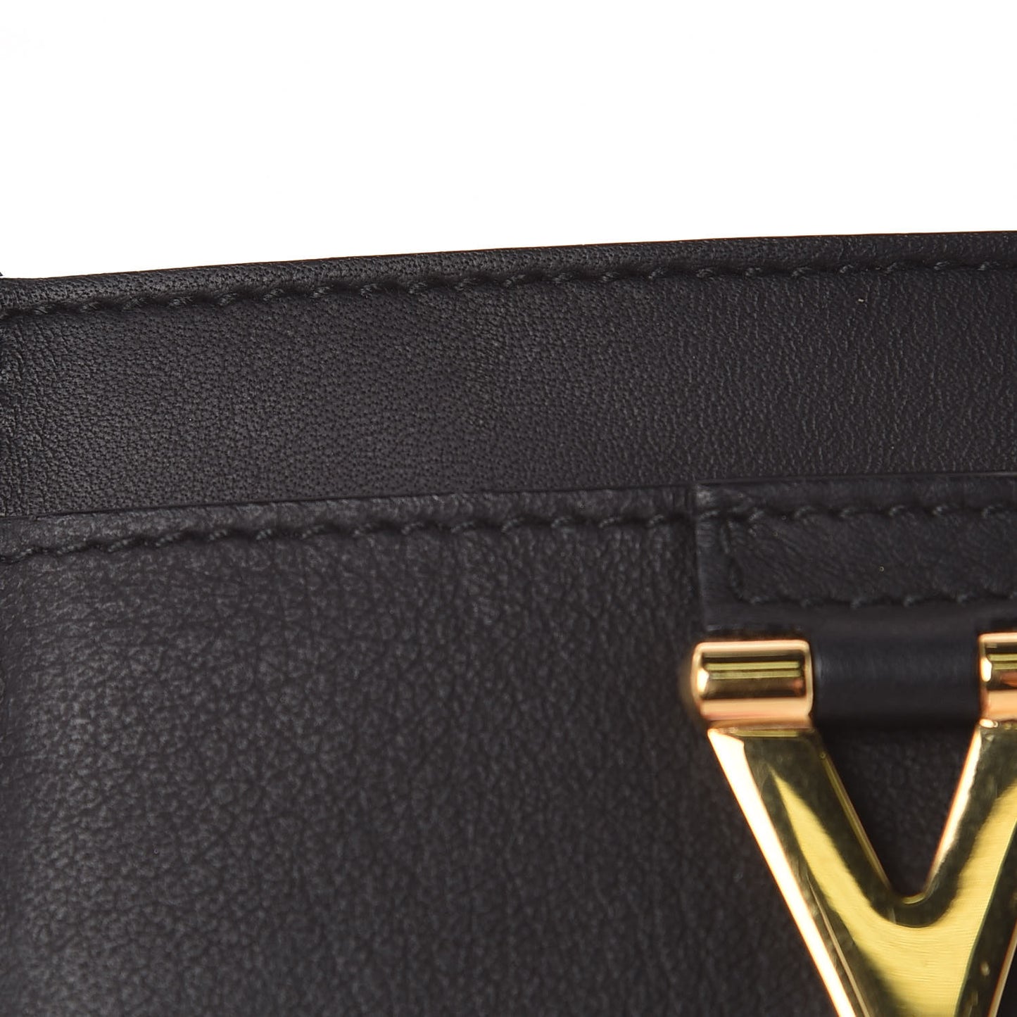 Calfskin Classic Y Card Case Black