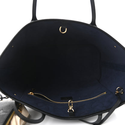 Louis Vuitton Empreinte Monogram Giant Neverfull MM Black 6 of 10