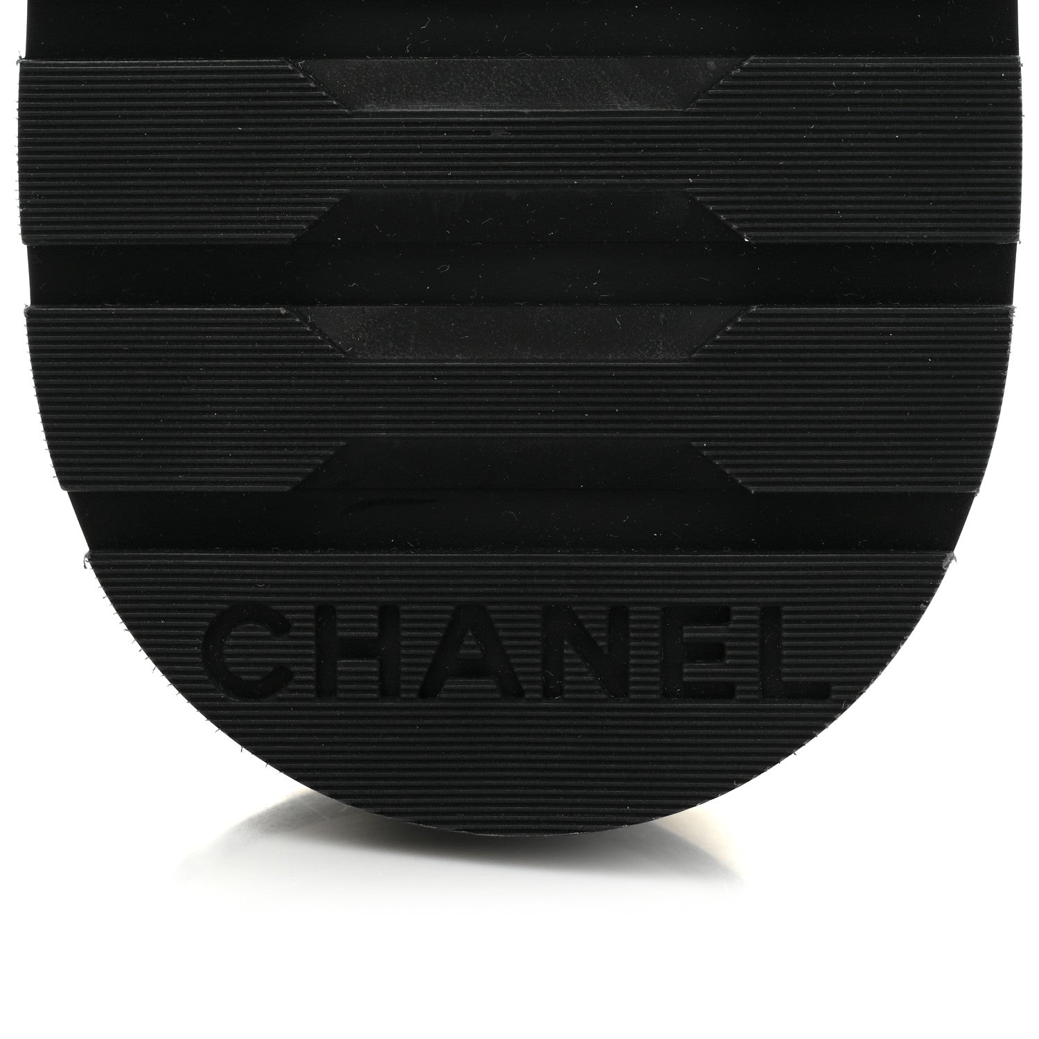 Chanel Shiny Goatskin Calfskin Quilted Lace Up Combat Boots 39 Ivory Black 6 of 9