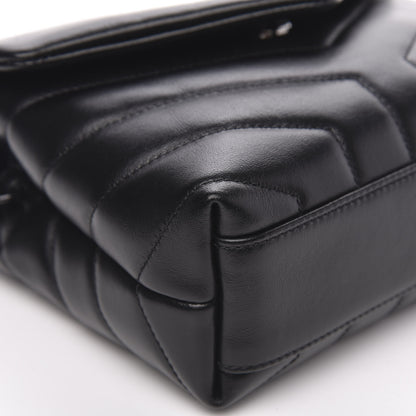 Saint Laurent Calfskin Y Quilted Monogram Toy Loulou Crossbody Bag Black 8 of 10