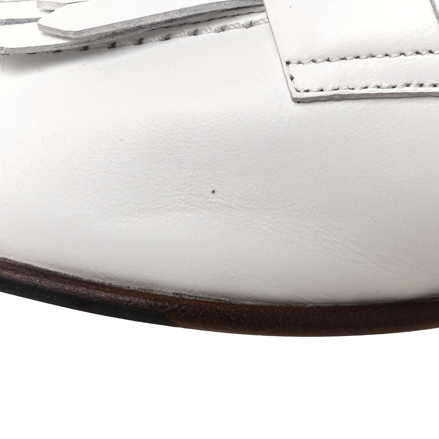 Calfskin Womens Royal Loafers 40 White