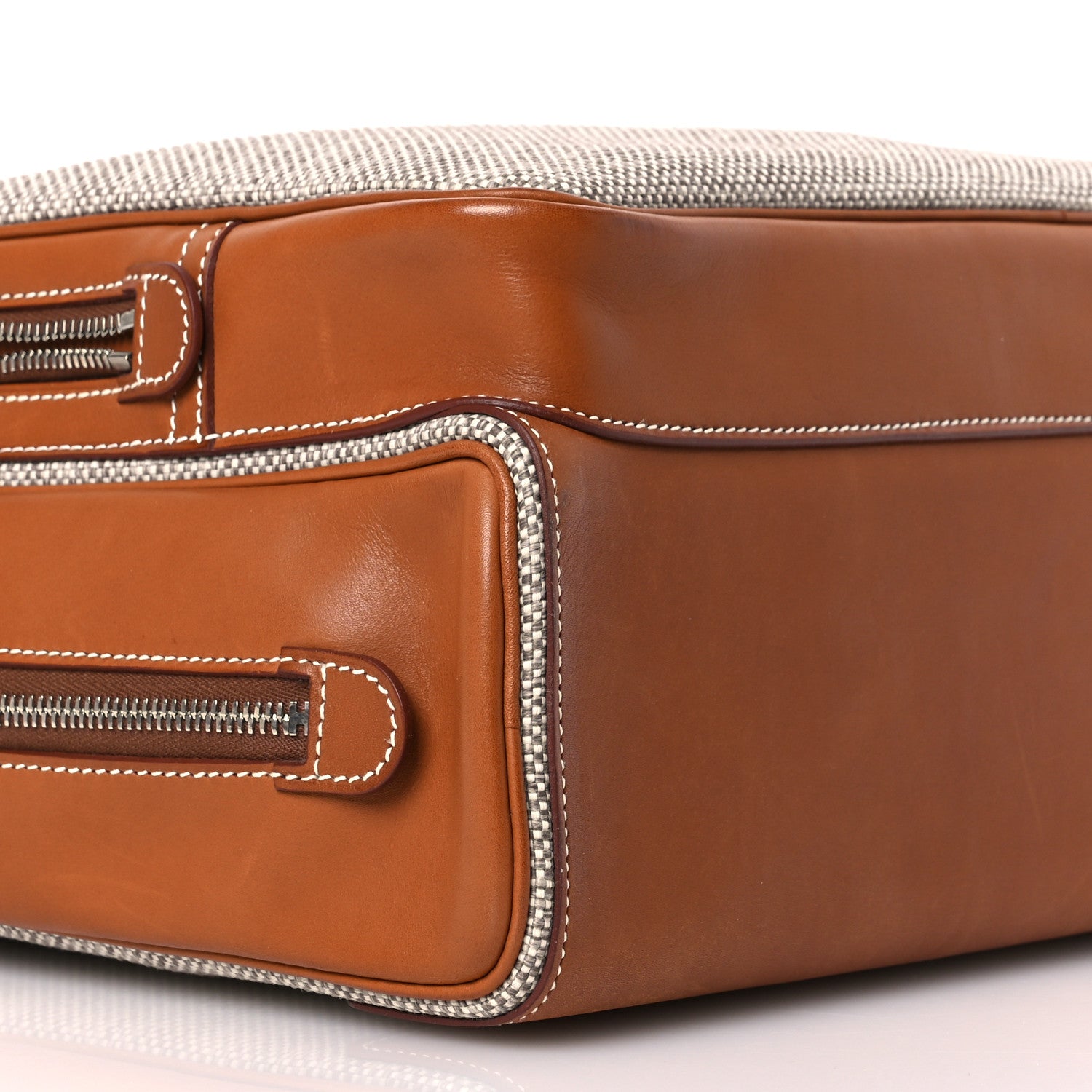 Hermes Toile Trousse Caleche Express Travel Gold 11 of 16