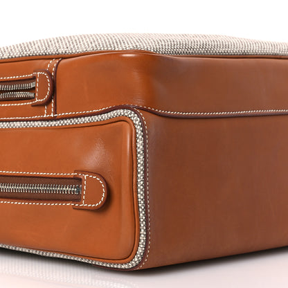 Hermes Toile Trousse Caleche Express Travel Gold 11 of 16