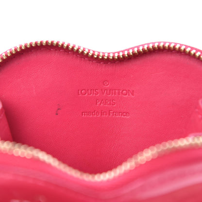 Louis Vuitton Vernis Heart Coin Purse Framboise 6 of 7