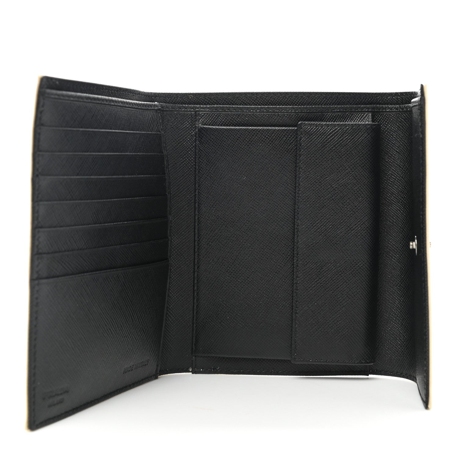 Prada Tessuto Nylon Saffiano Tri-Fold Compact Wallet Lavanda 5 of 7
