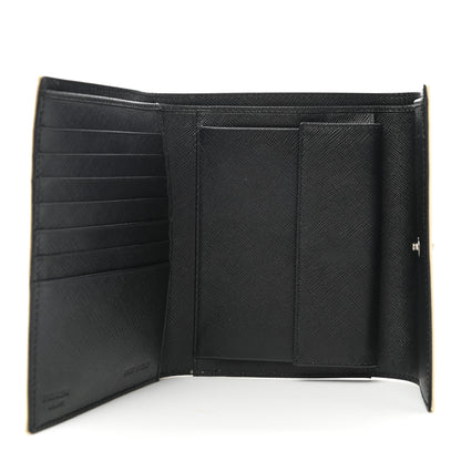 Prada Tessuto Nylon Saffiano Tri-Fold Compact Wallet Lavanda 5 of 7