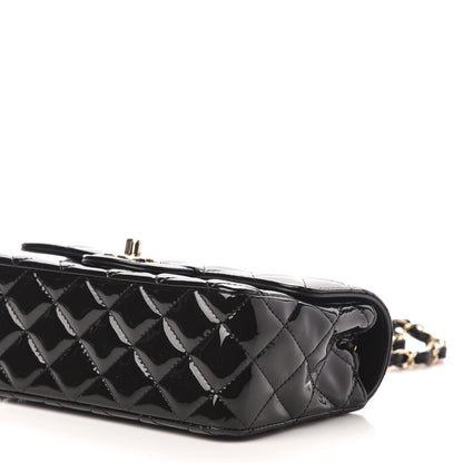 Chanel Patent Calfskin Quilted Mini Rectangular Flap Black 9 of 11