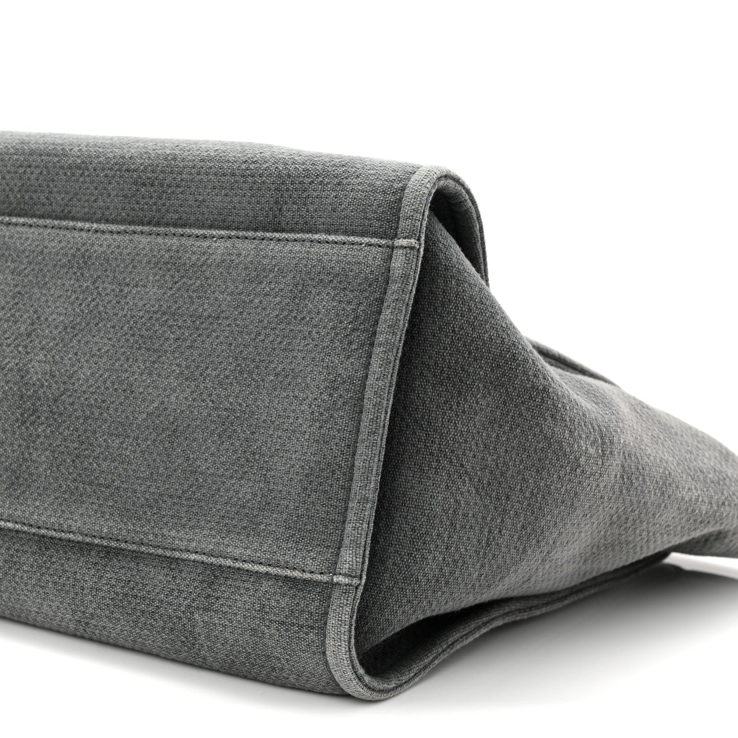 Chanel Canvas Large Deauville Tote Grey 10 of 10