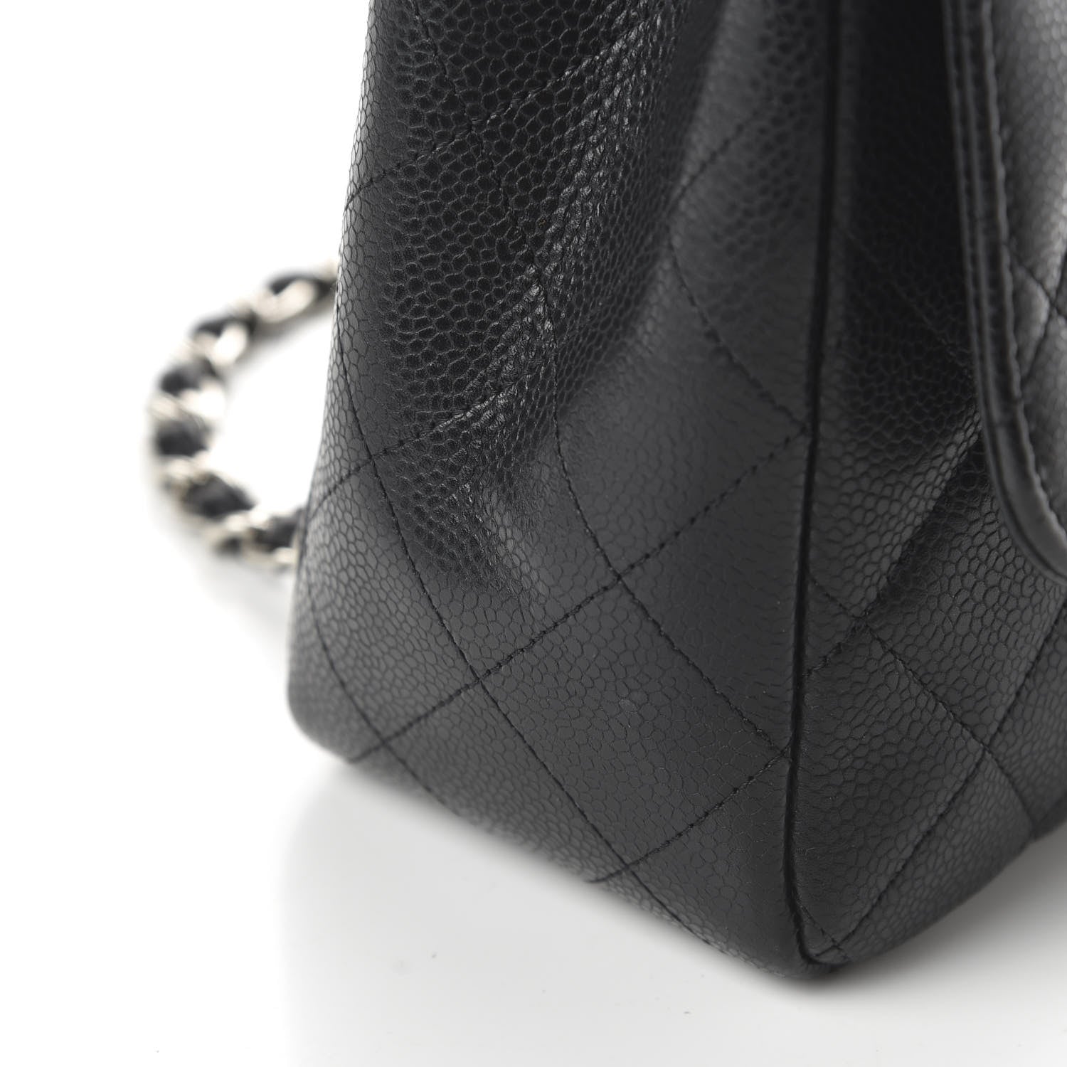 Chanel Caviar Quilted Jumbo Single Flap Black 9 of 11