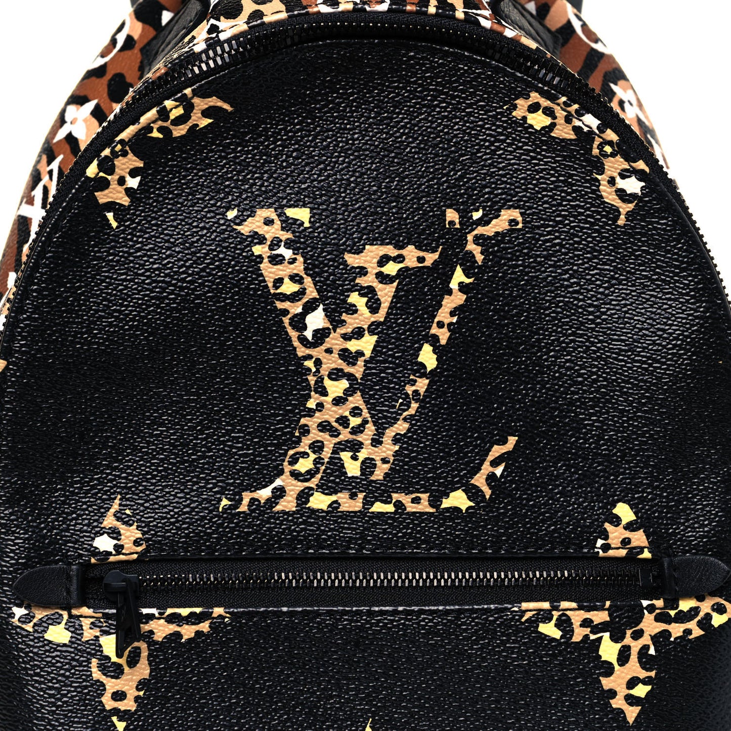 Monogram Giant Jungle Palm Springs Backpack PM Black