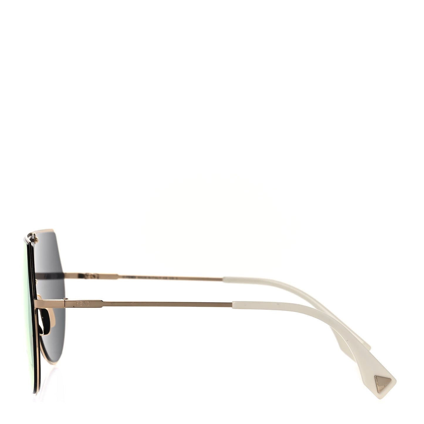 Metal Mirrored Eyeline Sunglasses FF 0193/S Matte Gold