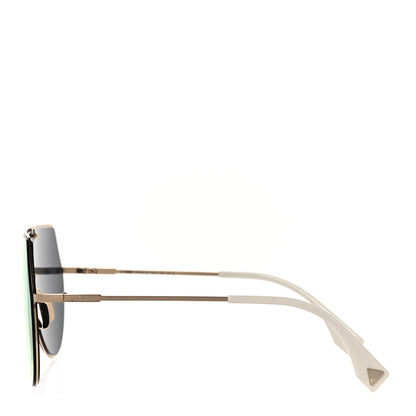 Fendi Metal Mirrored Eyeline Sunglasses FF 0193/S Matte Gold 3 of 7