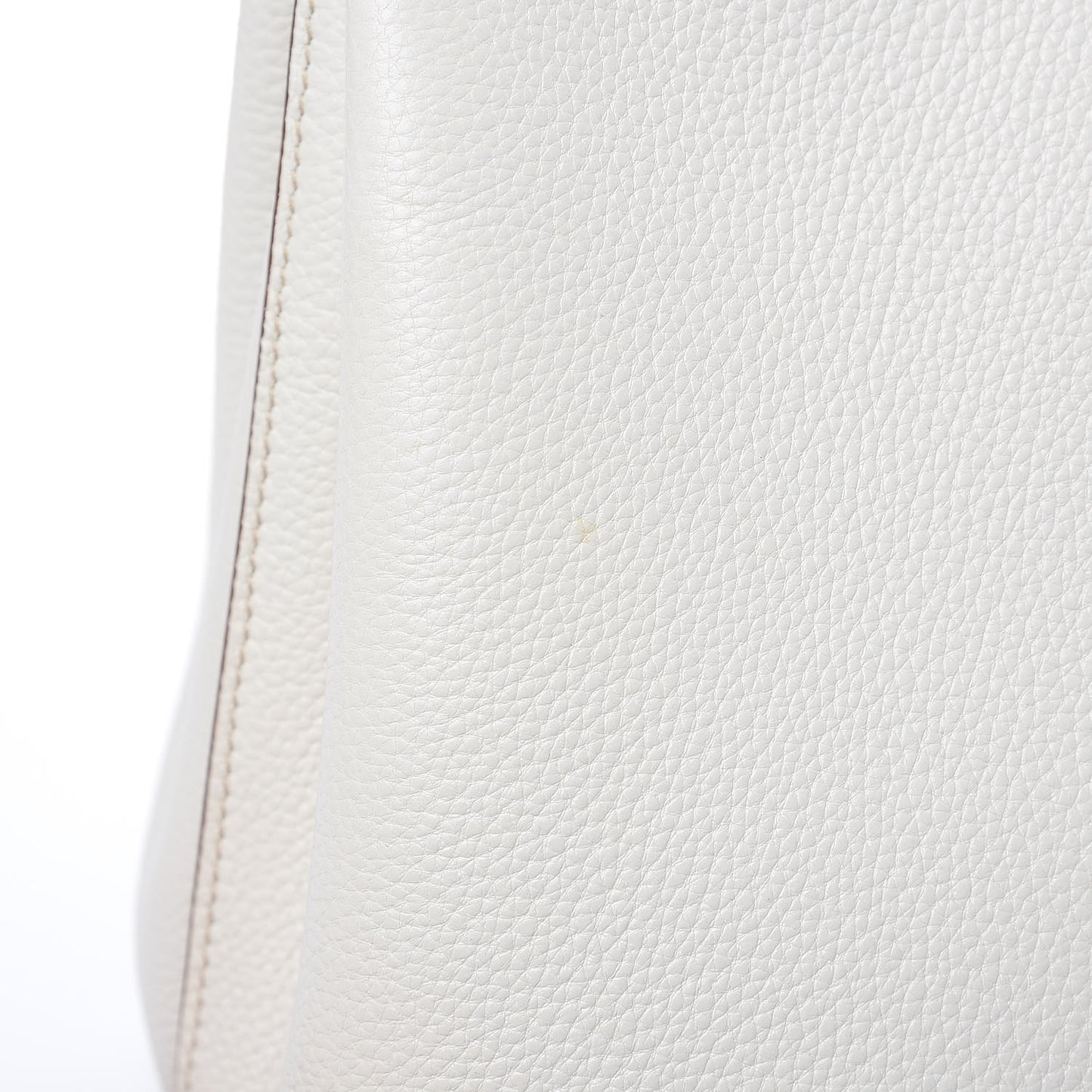 Vitello Daino Flap Shoulder Bag Talco