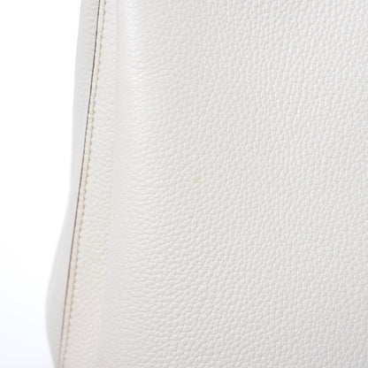 Prada Vitello Daino Flap Shoulder Bag Talco 10 of 10
