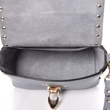 Valentino Garavani Pebbled Calfskin Mini Rockstud Crossbody Bag Light Stone 5 of 10