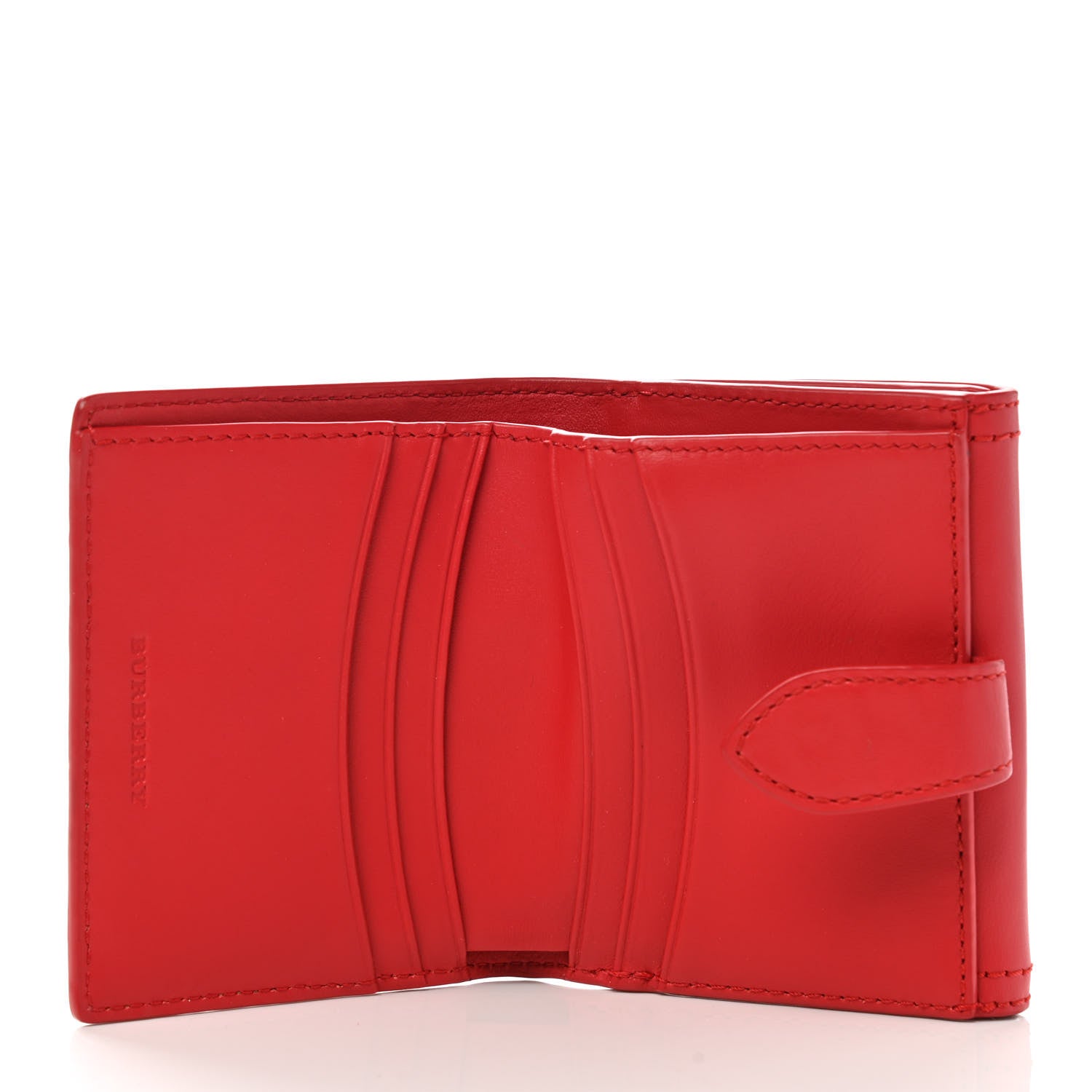 Burberry House Check Luna French Wallet Red 5 of 10
