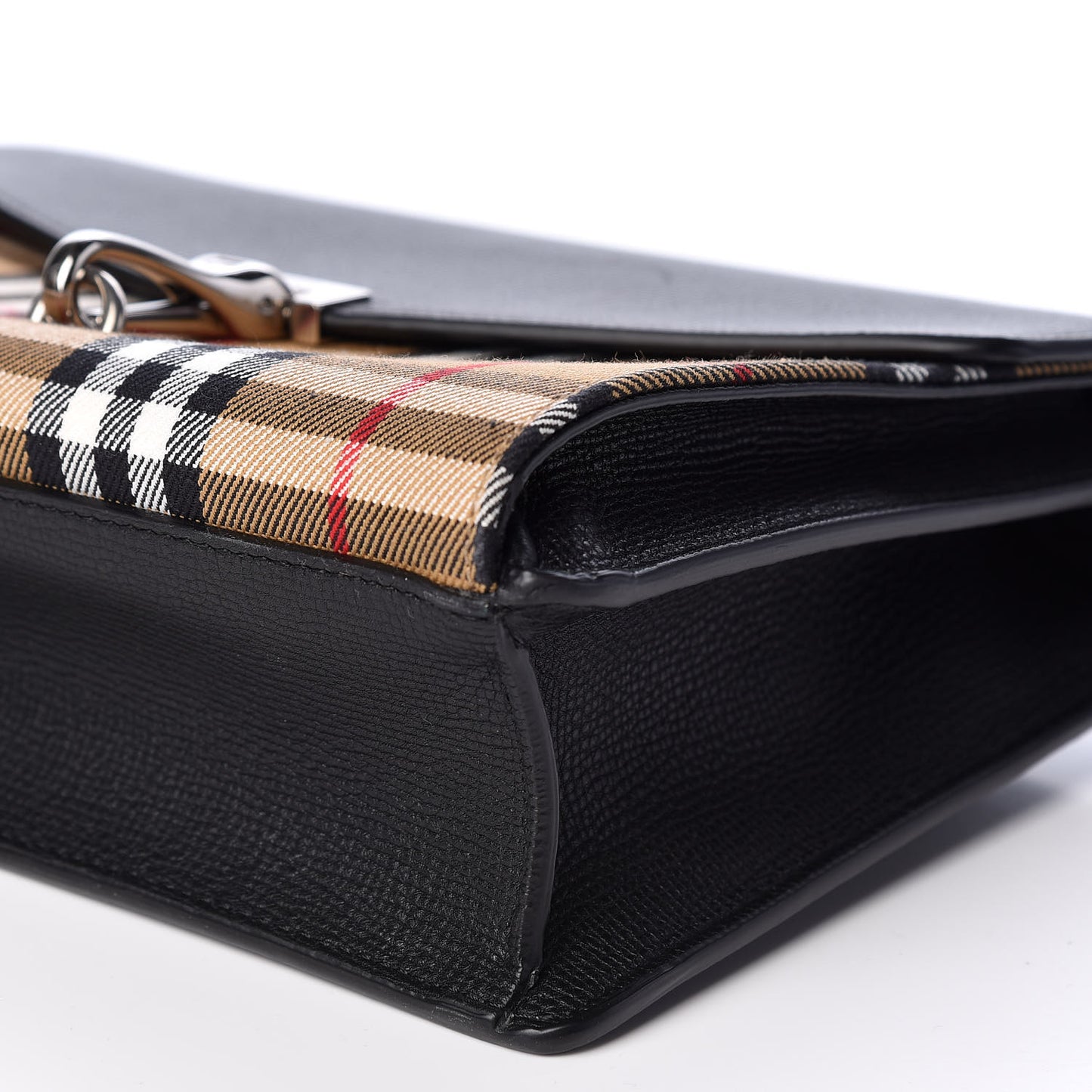 Derby Calfskin Vintage Check Small Macken Crossbody Bag Black