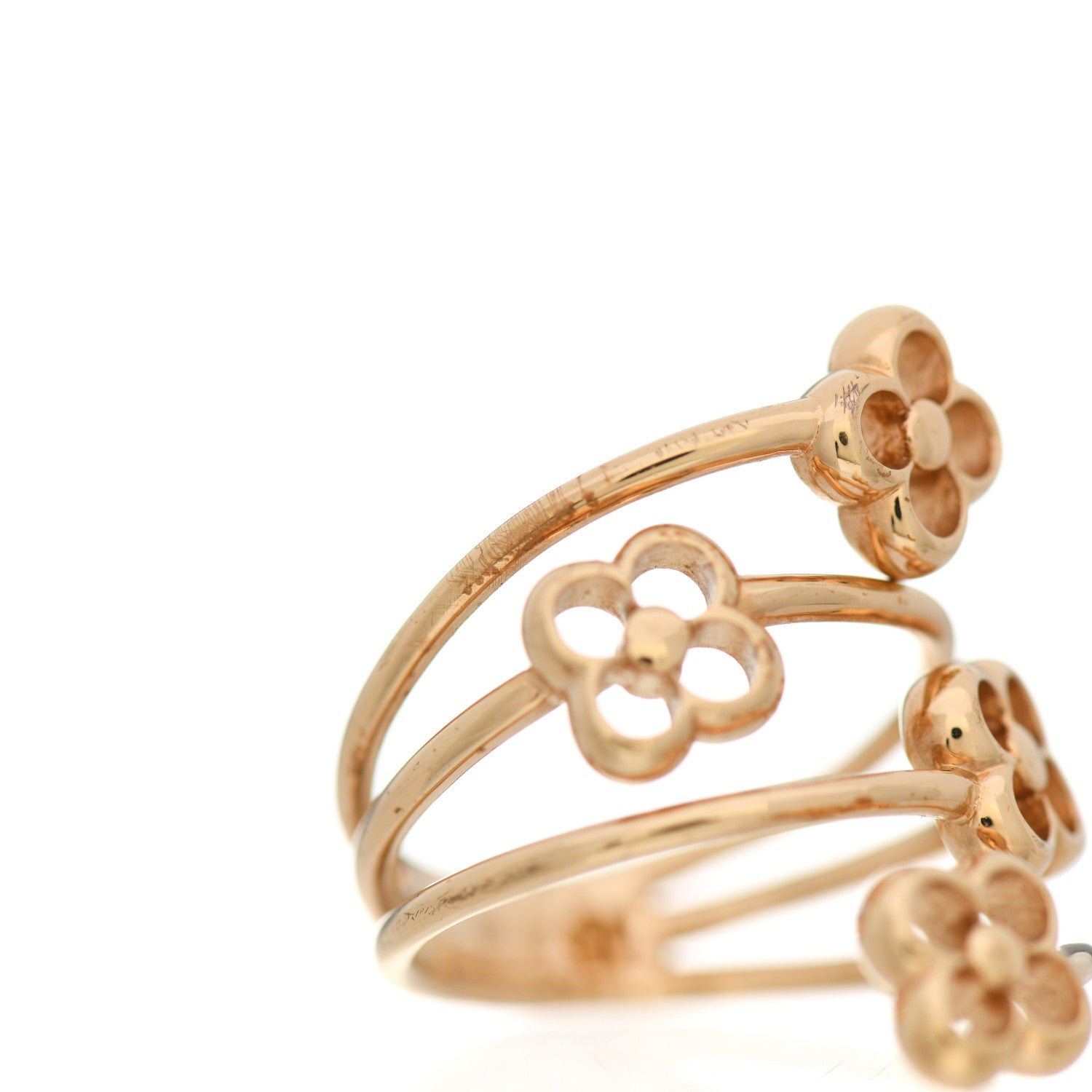 Louis Vuitton Flower Full Ring M Gold 8 of 8