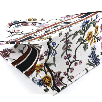 Christian Dior Canvas Embroidered Medium Rosa Mutabilis Book Tote 11 of 12
