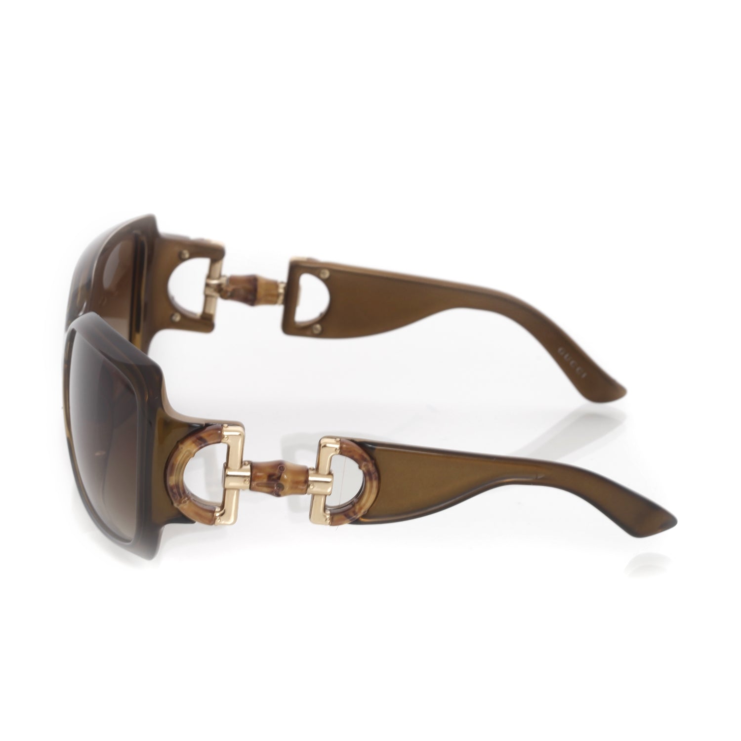 Gucci Bamboo Horsebit Sunglasses Brown 2 of 8
