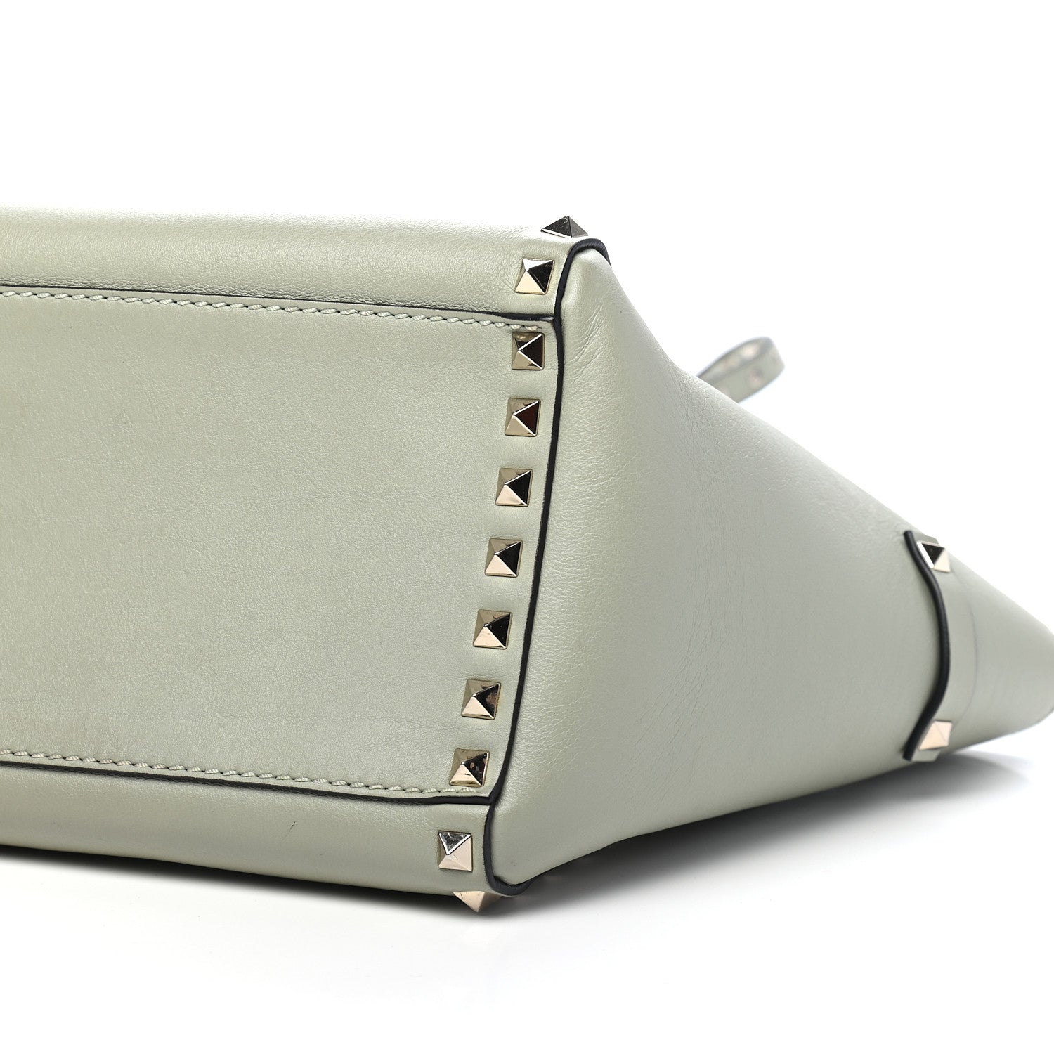 Valentino Garavani Vitello Small Rockstud Double Handle Tote Green Tea Sorbet 7 of 9