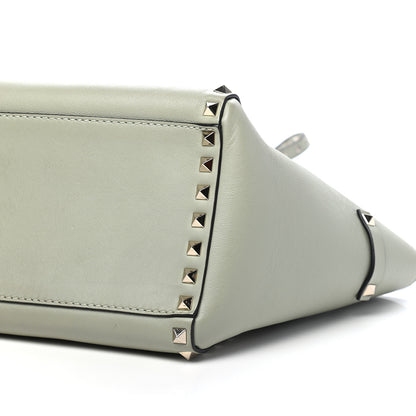 Valentino Garavani Vitello Small Rockstud Double Handle Tote Green Tea Sorbet 7 of 9