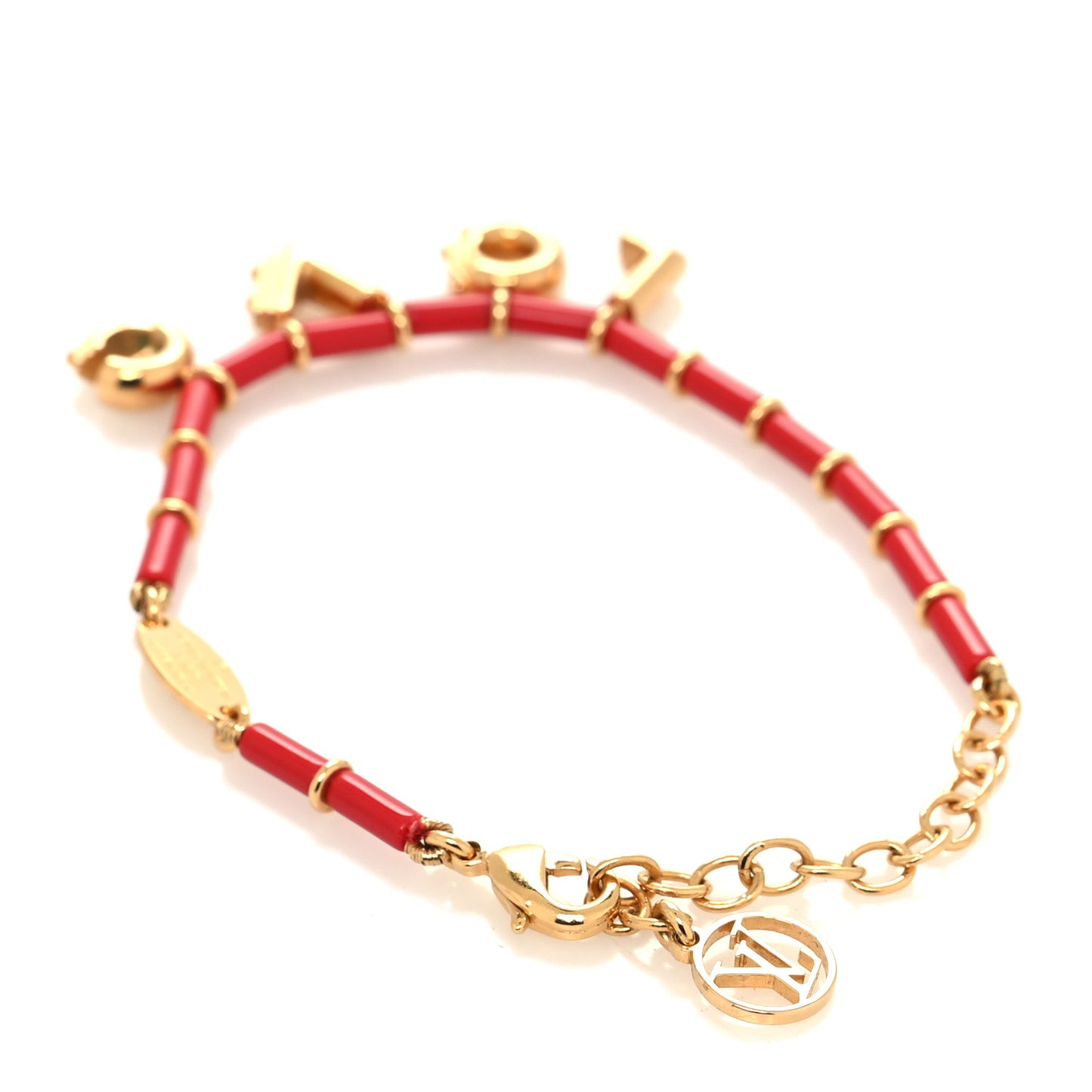 LV Crazy In Love Bracelet Gold Red