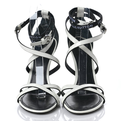 Louis Vuitton Patent Call Back Sandals 41 White 2 of 8