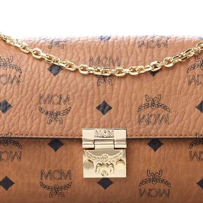 MCM Visetos Small Millie Crossbody Bag Cognac 9 of 9