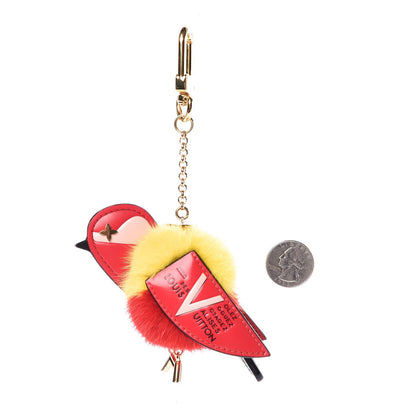 Louis Vuitton Traveling Bird Bag Charm Red 2 of 3