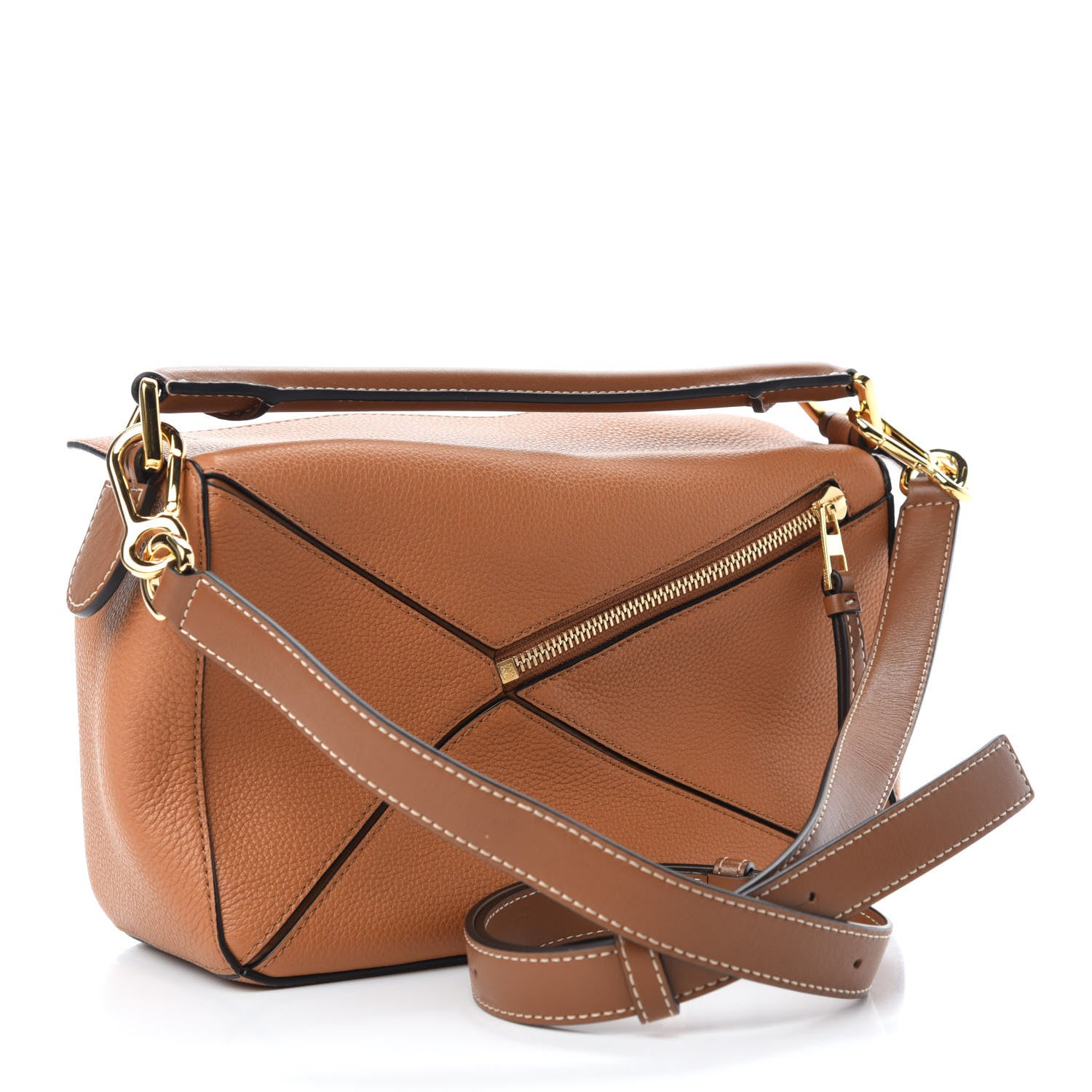 Loewe Calfskin Small Puzzle Bag Light Caramel 3 of 9