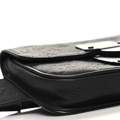 Louis Vuitton Taurillon Monogram S Lock Sling Bag Black 8 of 9