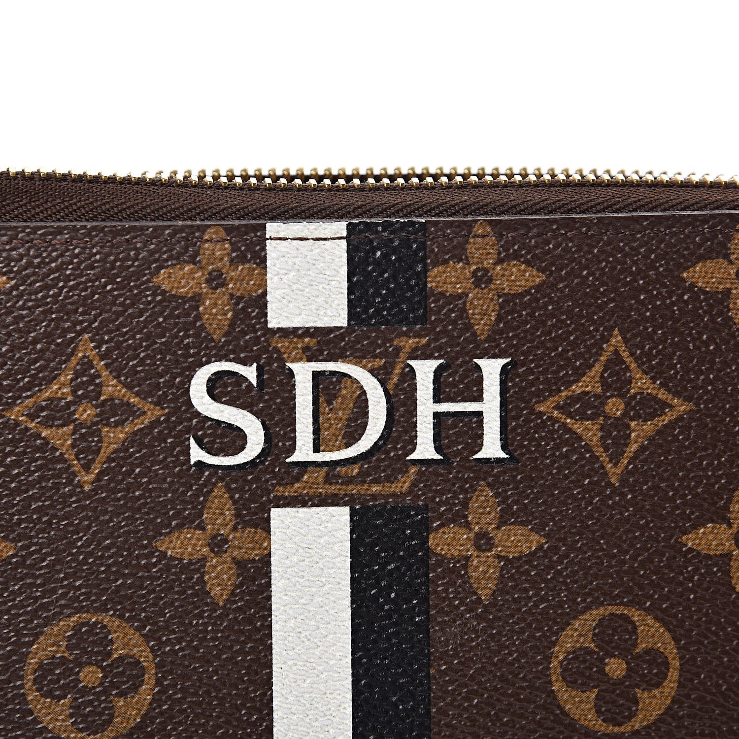 Louis Vuitton Monogram My Heritage Zippy Wallet Black White 9 of 10