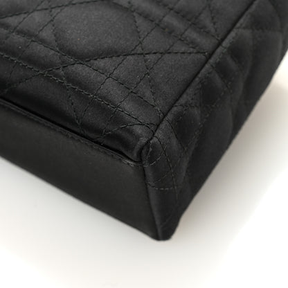 Christian Dior Satin Swarovski Crystal Acrylic PVC Cannage Mini Lady Dior Black 13 of 13