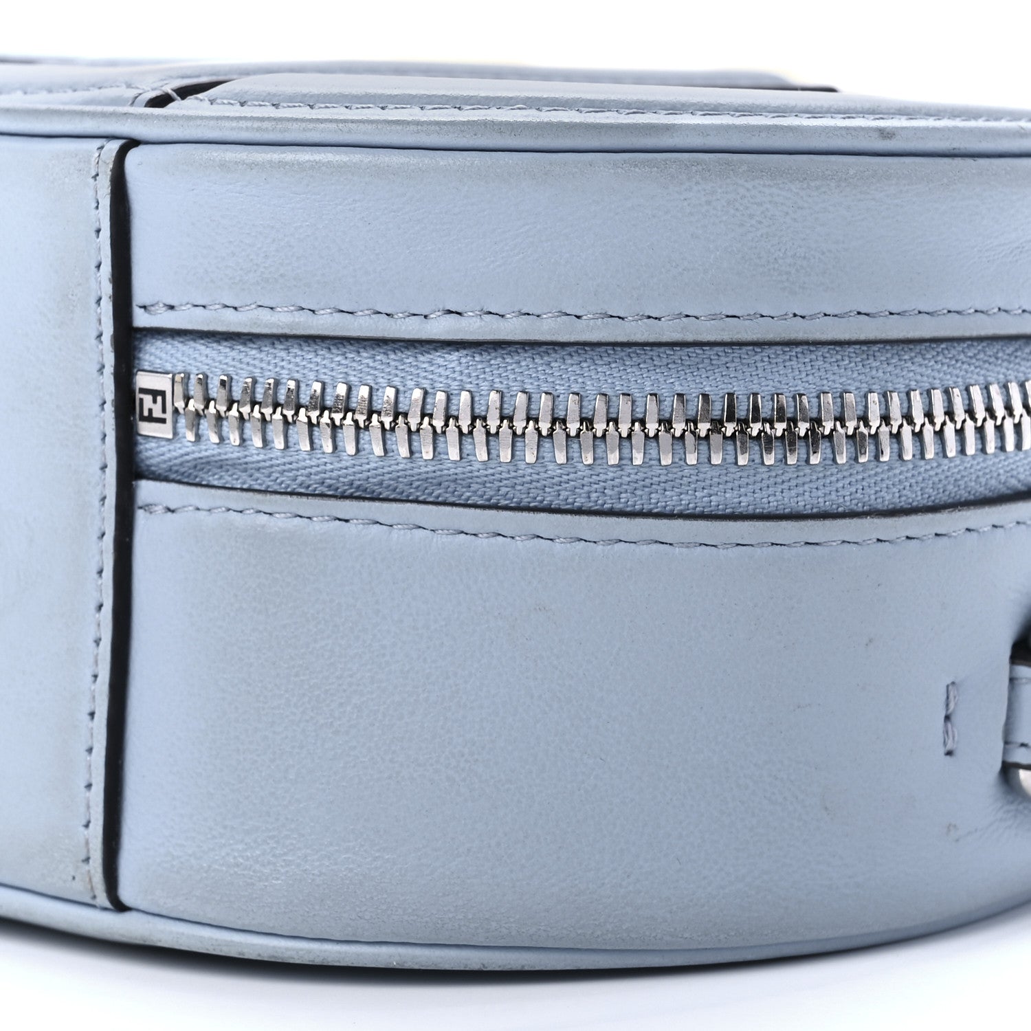 Fendi Vitello Grace Matte O'Lock Mini Camera Case Azzurro Baby 10 of 10