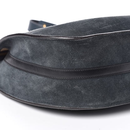 Chloe Calfskin Suede Small Hayley Hobo Silver Blue 7 of 15