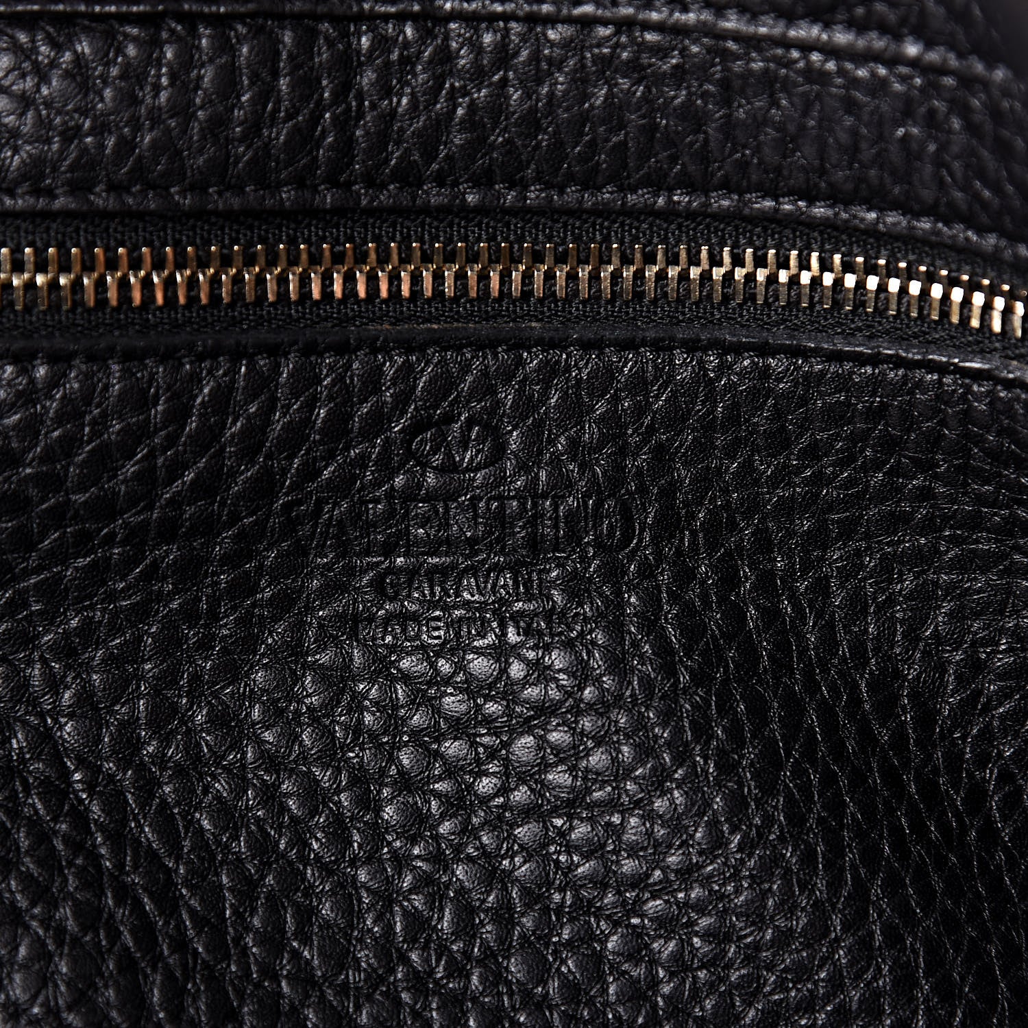 Valentino Garavani Pebbled Calfskin Medium Rockstud Tote Black 6 of 10