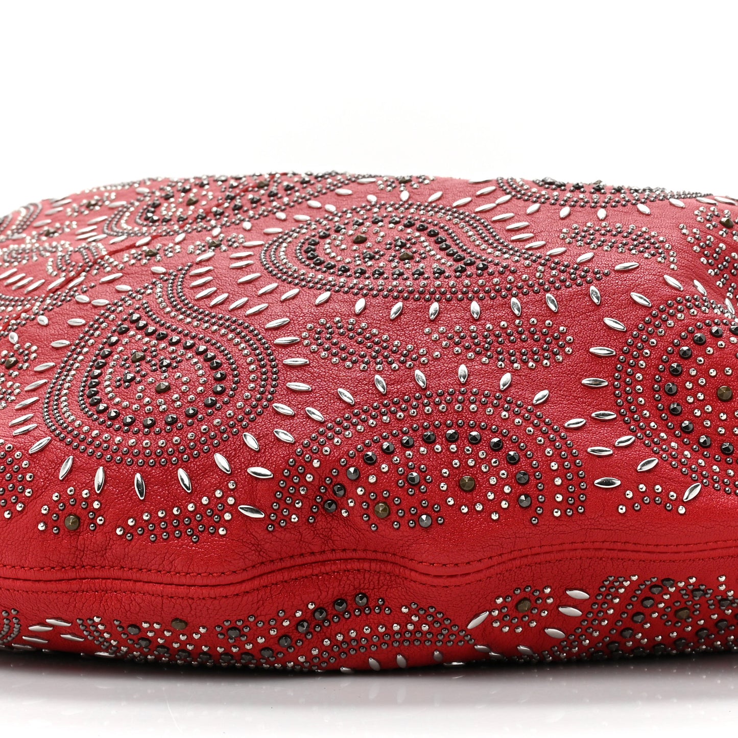 Canvas Bandana Hobo Bag Red