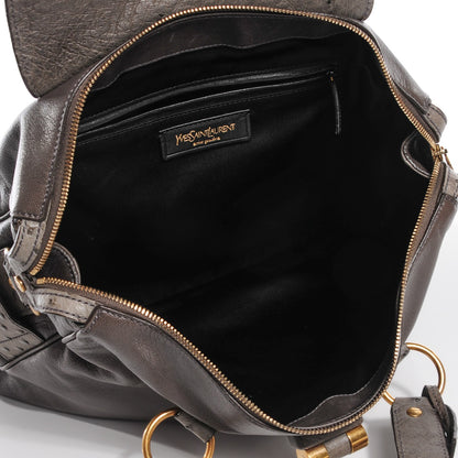 Saint Laurent Ostrich Goatskin Large Rive Gauche Grey 9 of 9