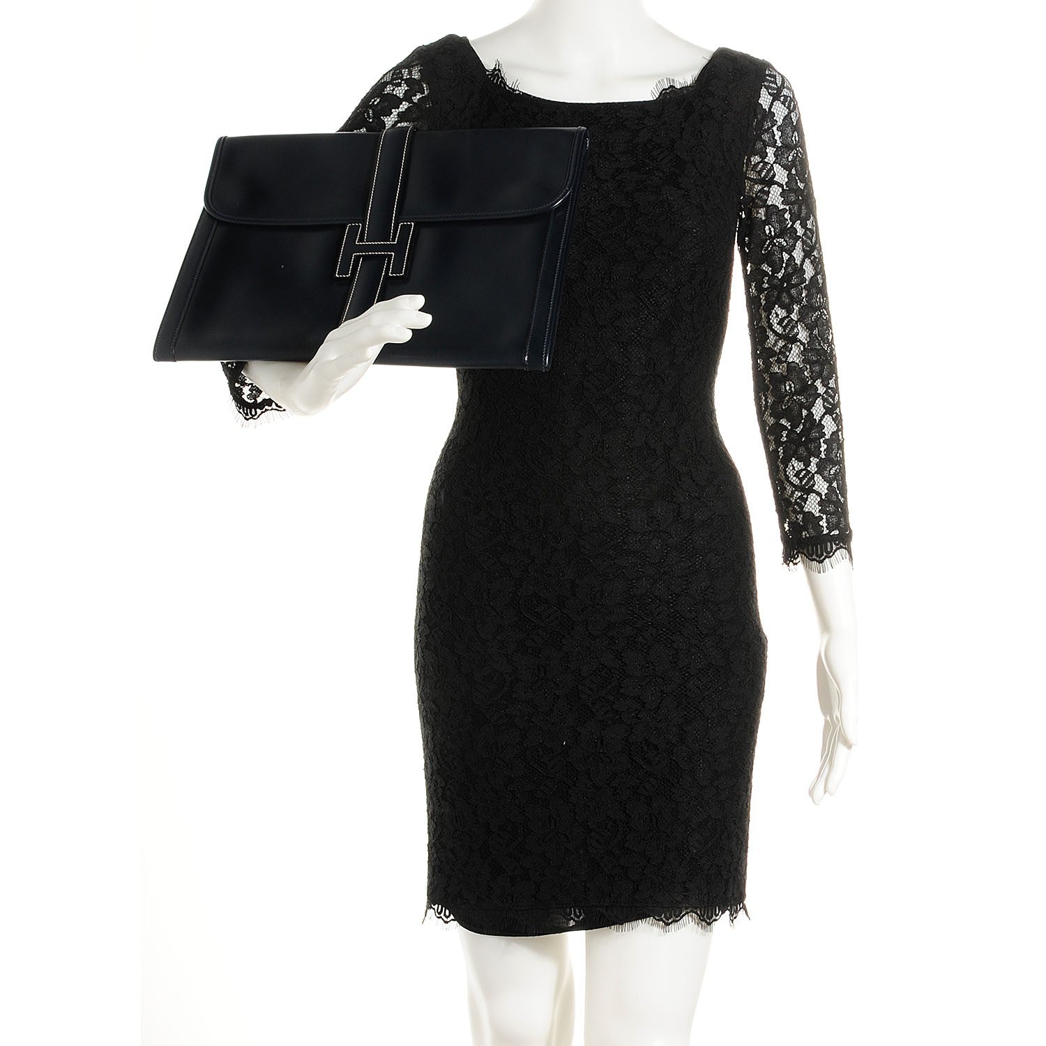 Hermes Box Jige GM Clutch Black 2 of 8