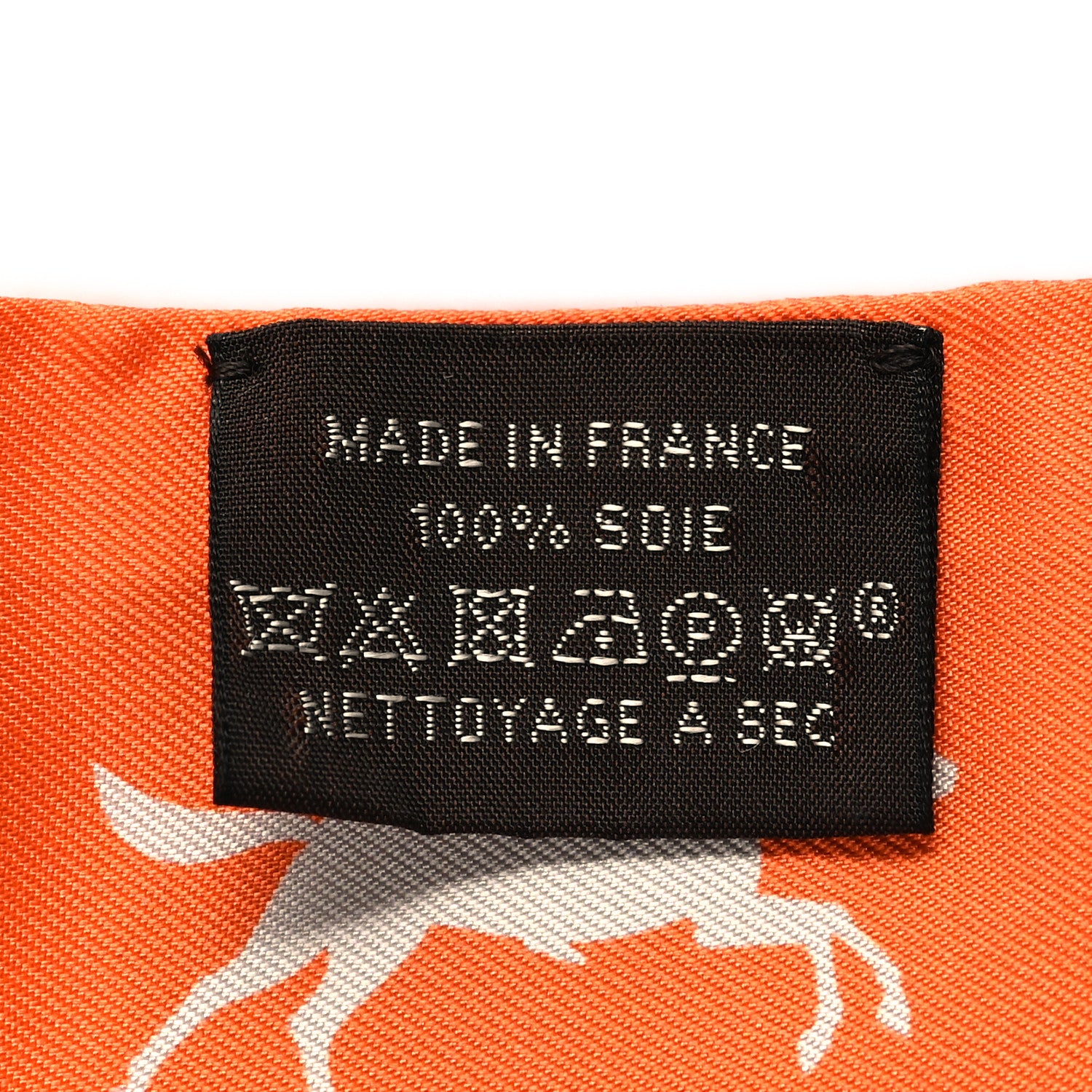 Hermes Silk Parade CG Twilly Corail Vert Amande Brun 3 of 4