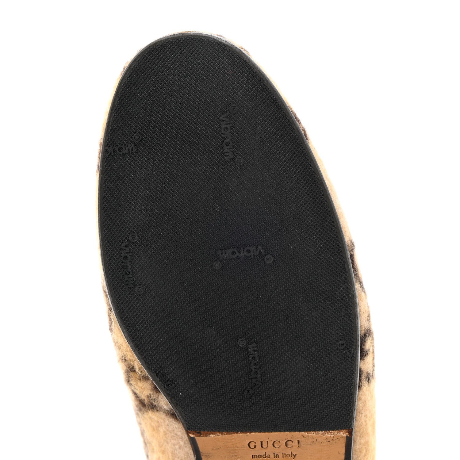 Gucci Covered Wool GG Monogram Womens Jordaan Loafers 36 Beige Ebony Black 11 of 15